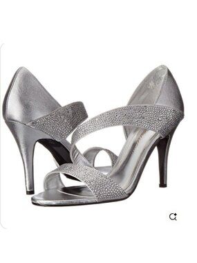 NEW Caparros Visage Gold Diamond Wrap Heels – Strappy Metallic Evening Sandals